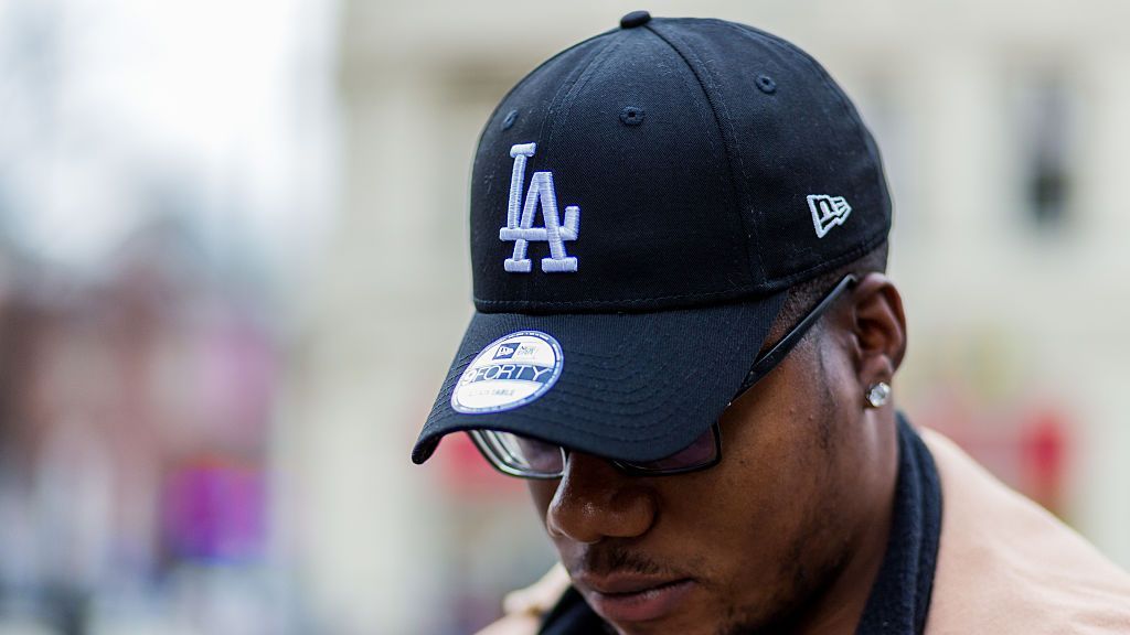 BERLIN GERMANY DECEMBER 28 Armin Morais wearing New Era Flexfitted Cap Classic LA Dodgers and glasses on December 28...