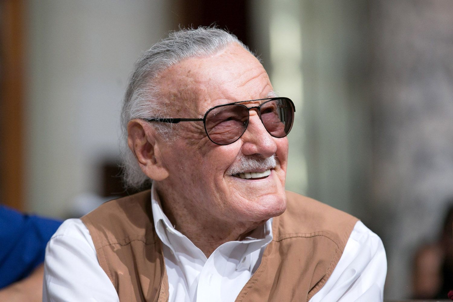 LOS ANGELES CA SEPTEMBER 27 Stan Lee attends Los Angeles City Hall Commemorates Friday October 28 As Stan Lee Day at...