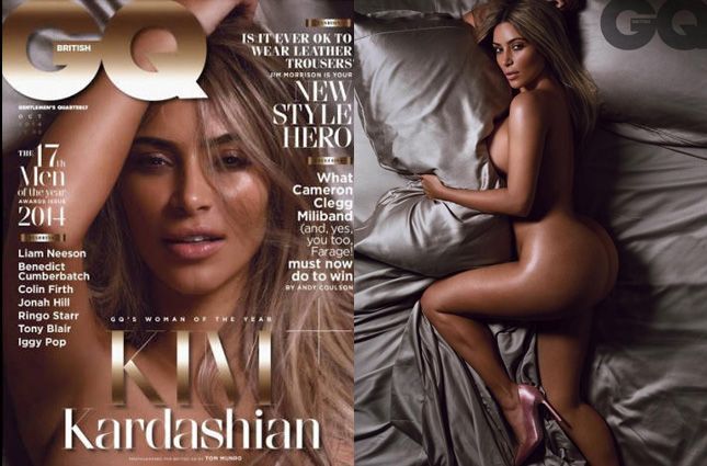 「豐臀金」金卡達夏Kim Kardashian全裸登封面惹話題!盤點歷年雜誌性感全裸封面女郎GQ女人GQ瀟灑男人網