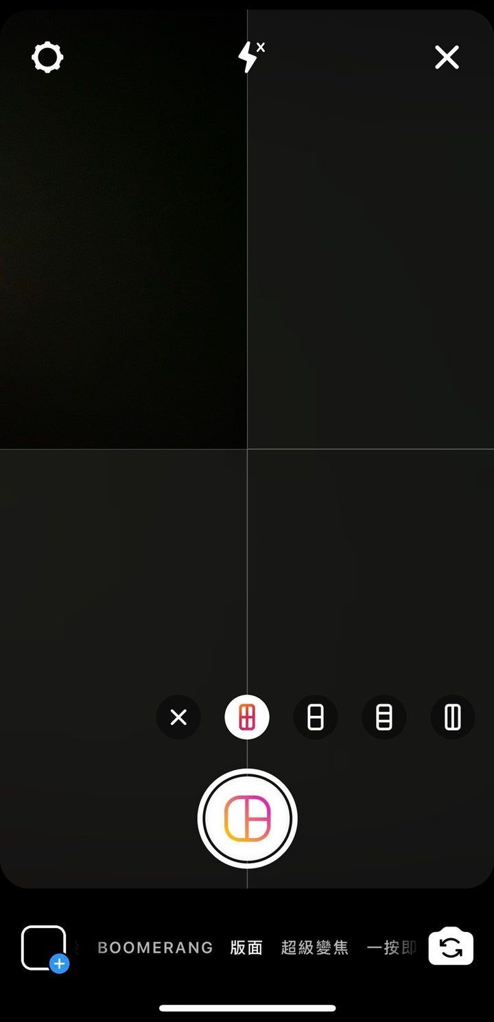 Instagram 限時動態版面