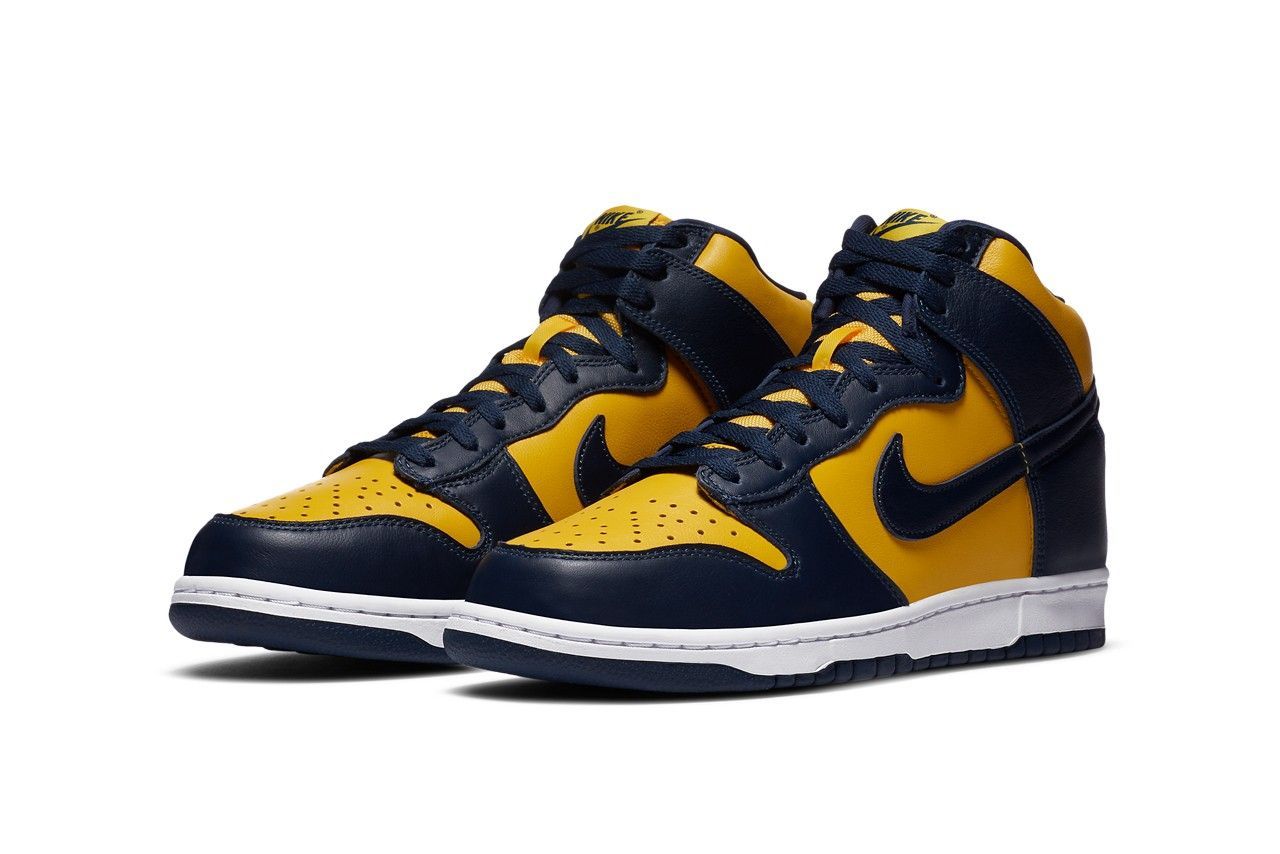 又一經典配色強勢回歸!Nike Dunk High「Michigan」將在下週迎來正式發售!