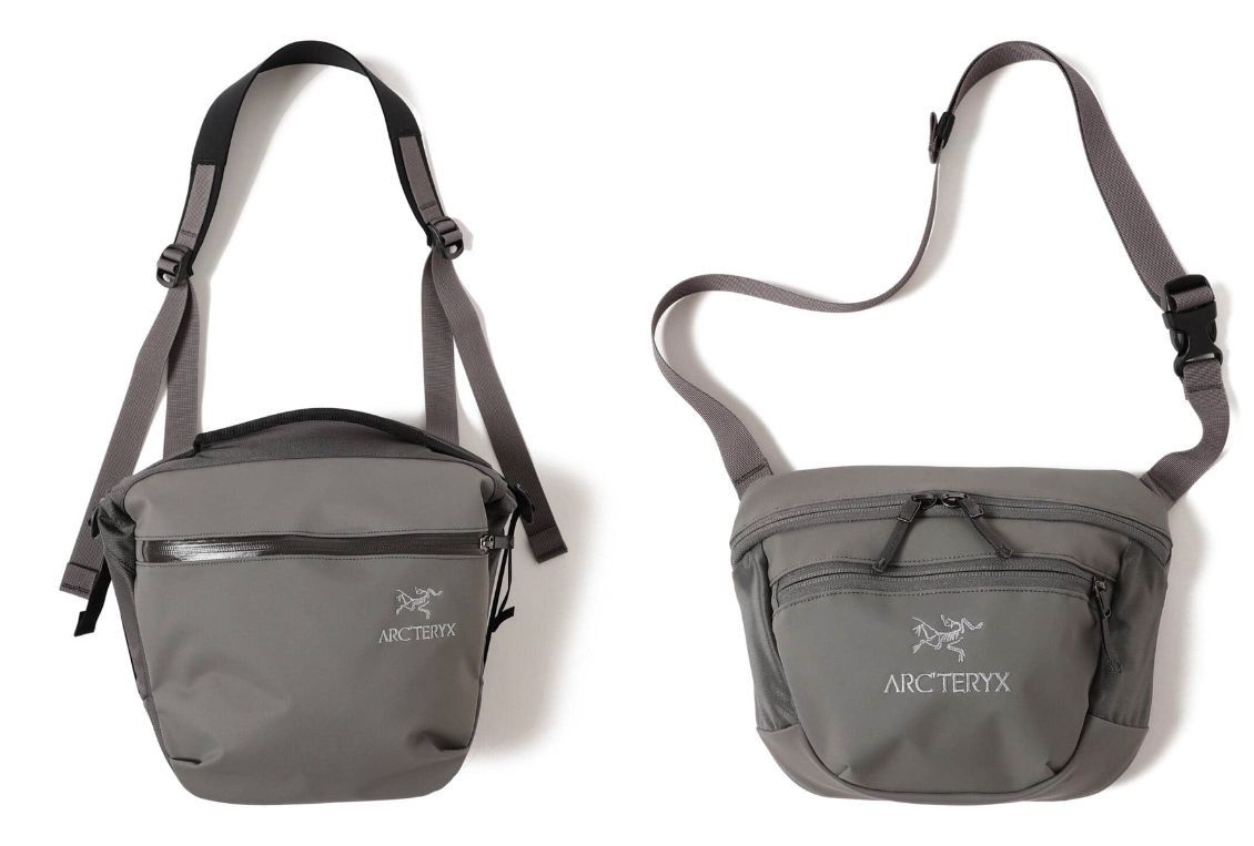 (左)ARCTERYX × BEAMS Arro 8 Shoulder Bag,建議售價 ¥14300(約合台幣 NT3800)(右)ARCTERYX × BEAMS Arro Waistpack,建議售價 ¥7700(約合台幣 NT2000)