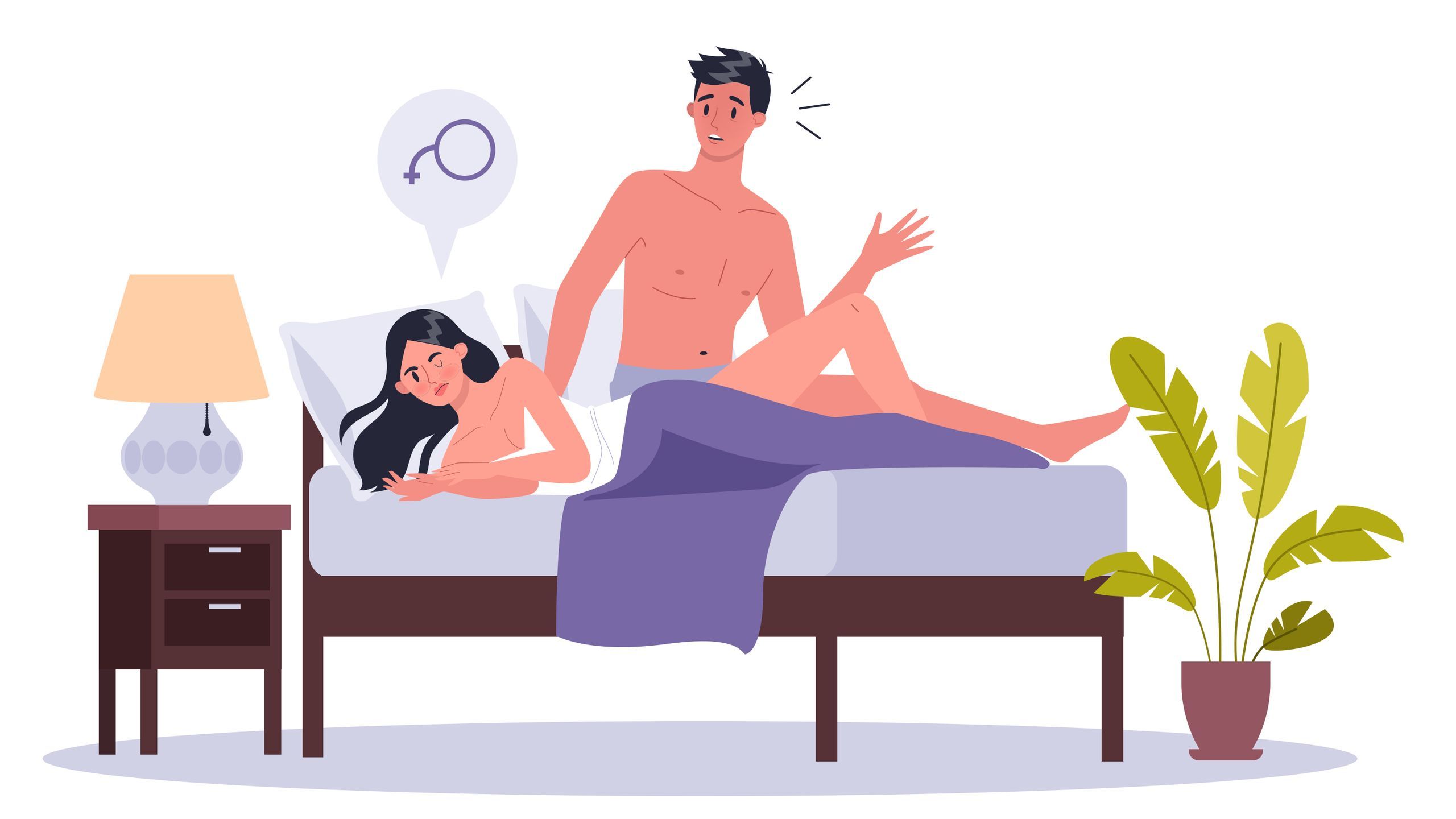 Pareja en la cama