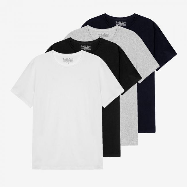 Bread amp Boxers 有機棉男用圓領T4件組,原價 6720 元,GQ 價 3980 元,點此購買