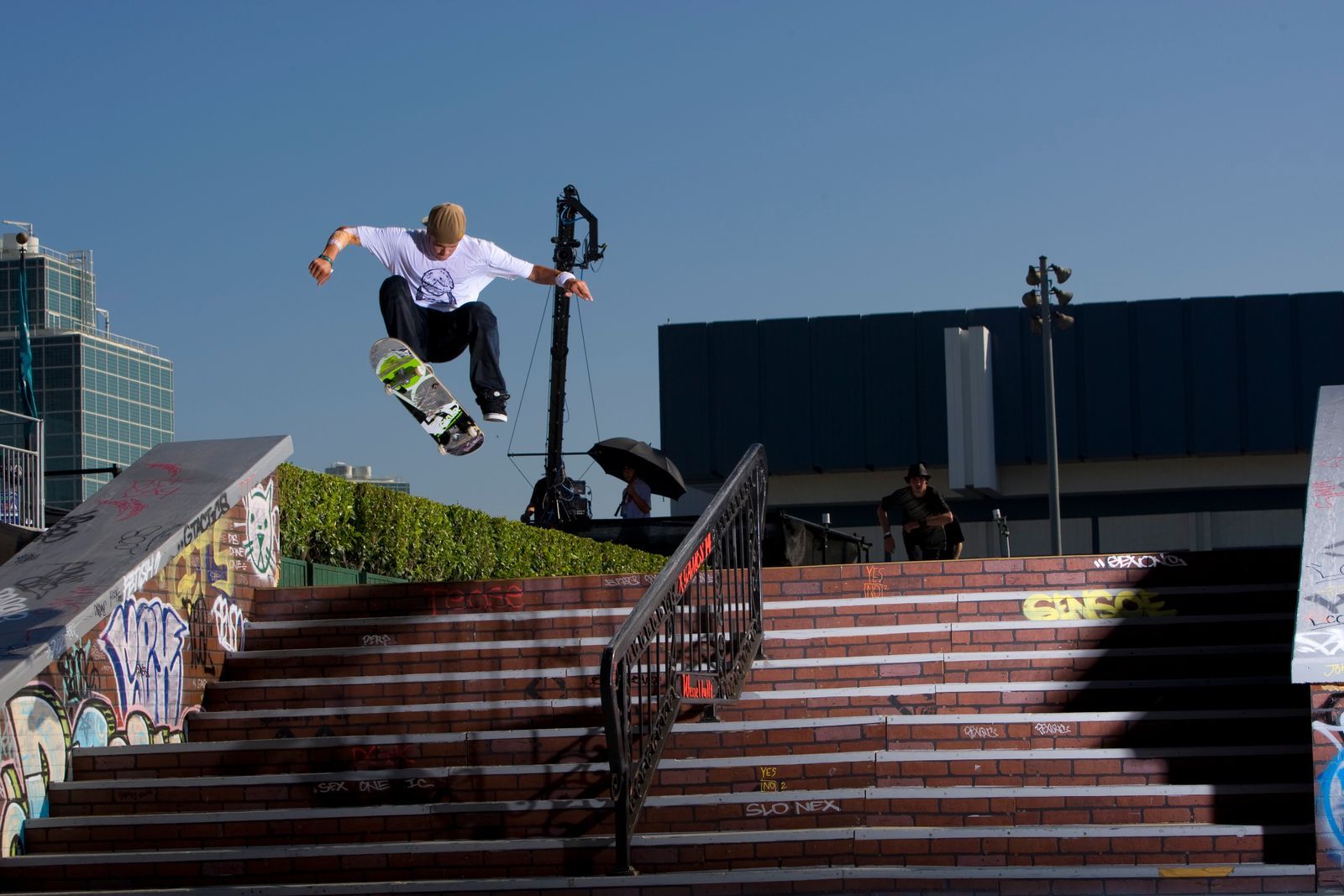 LOS ANGELES CA AUGUST 1 Ryan Sheckler competes in the finals in skate board street at the Summer X Games 14 on August...