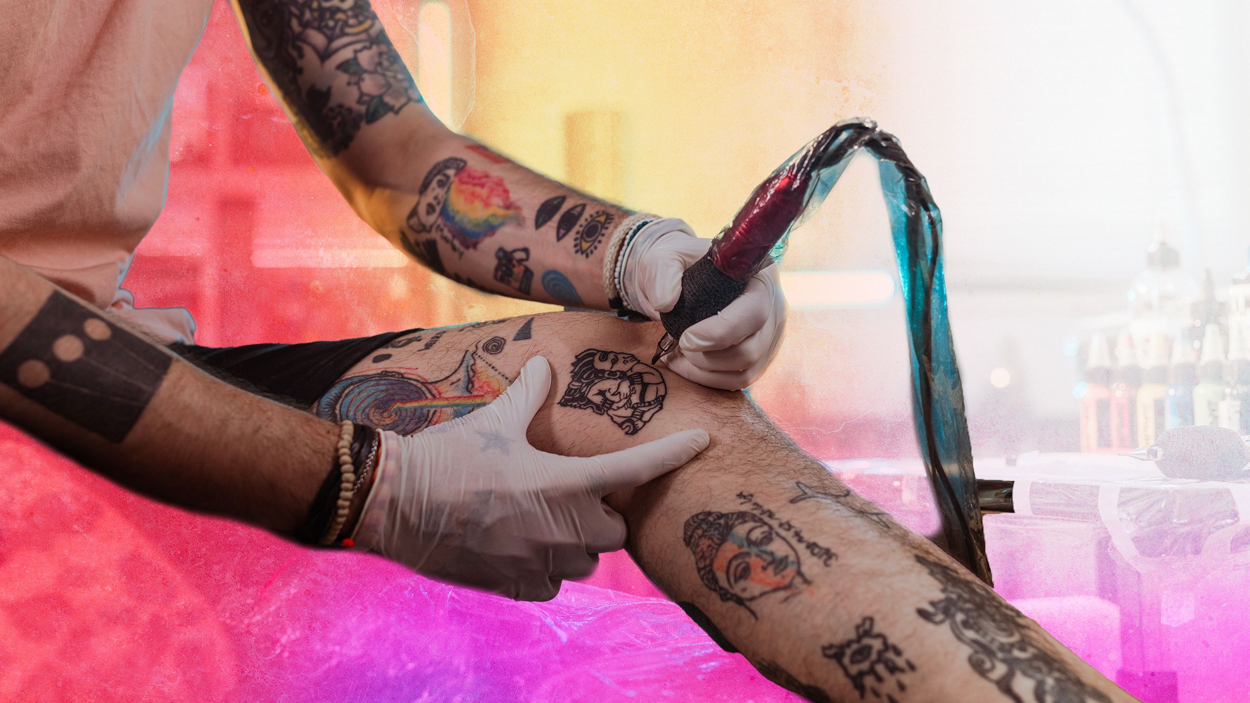 tatouage à la cuisse pour homme