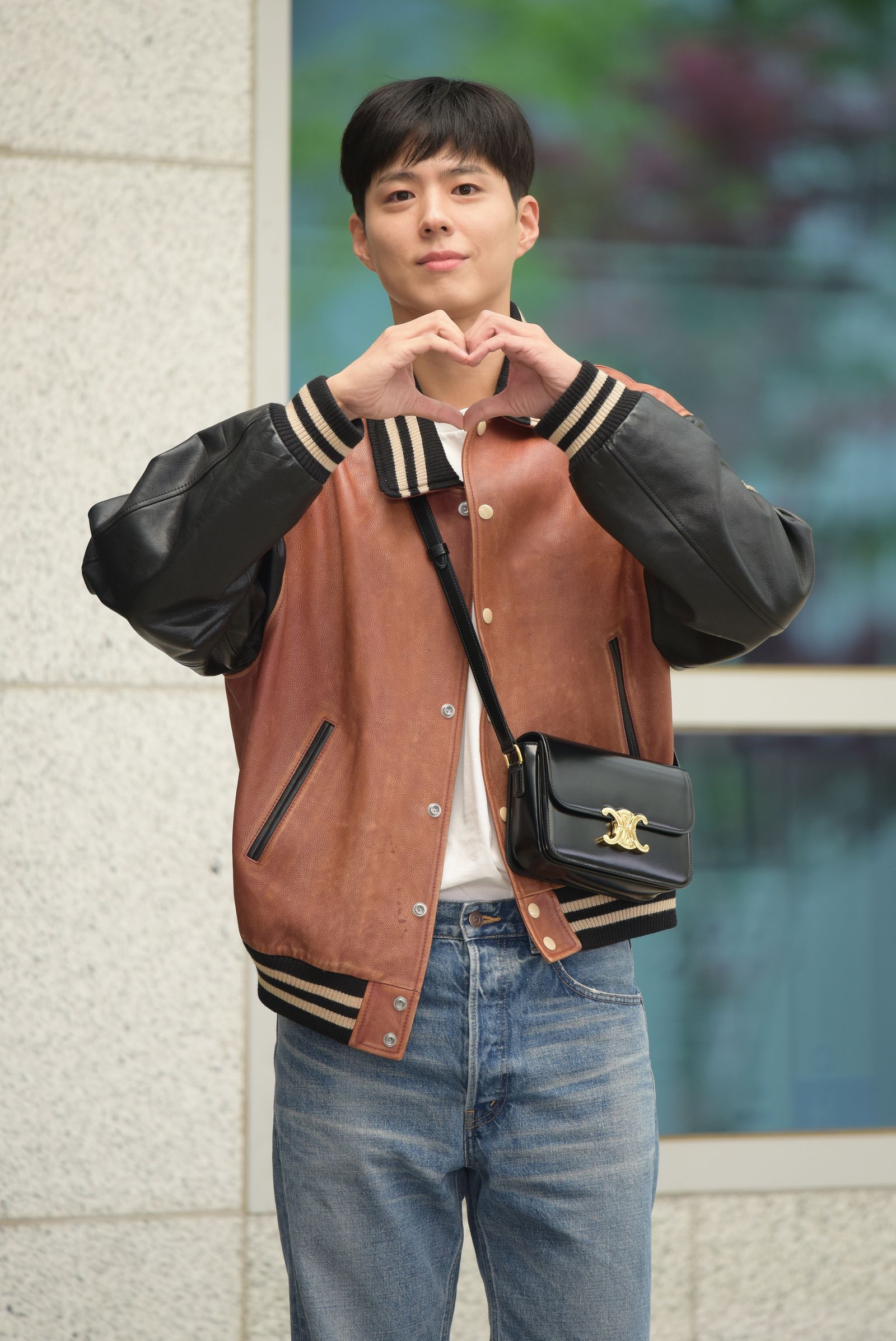 SEOUL SOUTH KOREA JUNE 24 Park Bogum is seen leaving Gimpo International Airport for CELINE Men's Summer 2023 Fashion...