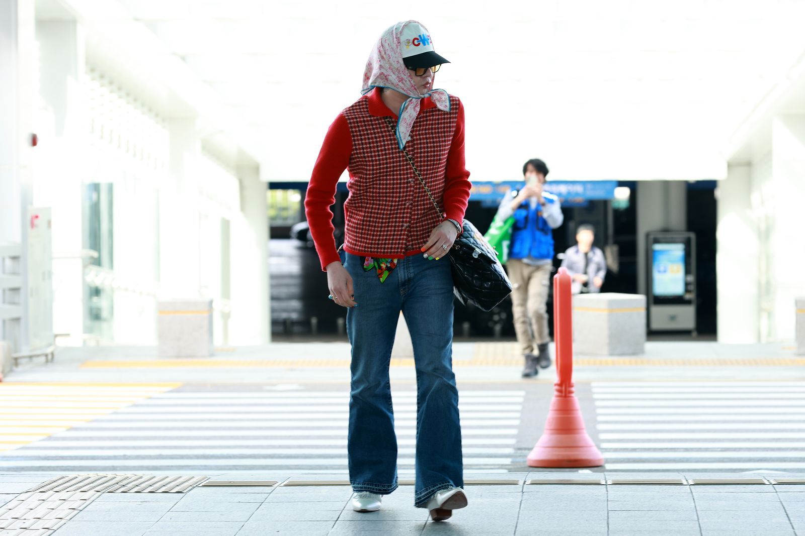 INCHEON SOUTH KOREA NOVEMBER 04 GDragon of BigBang is seen at Incheon International Airport on November 04 2024 in...