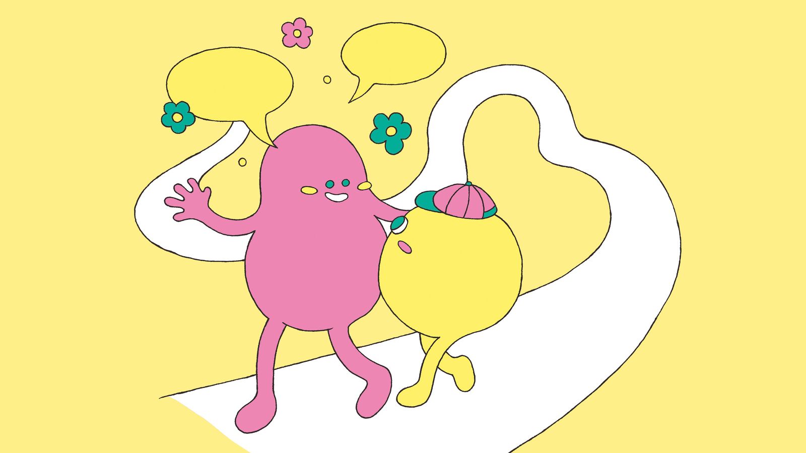 浪漫的散步會是一場美好約會的尾聲。(插畫/Piemiin)