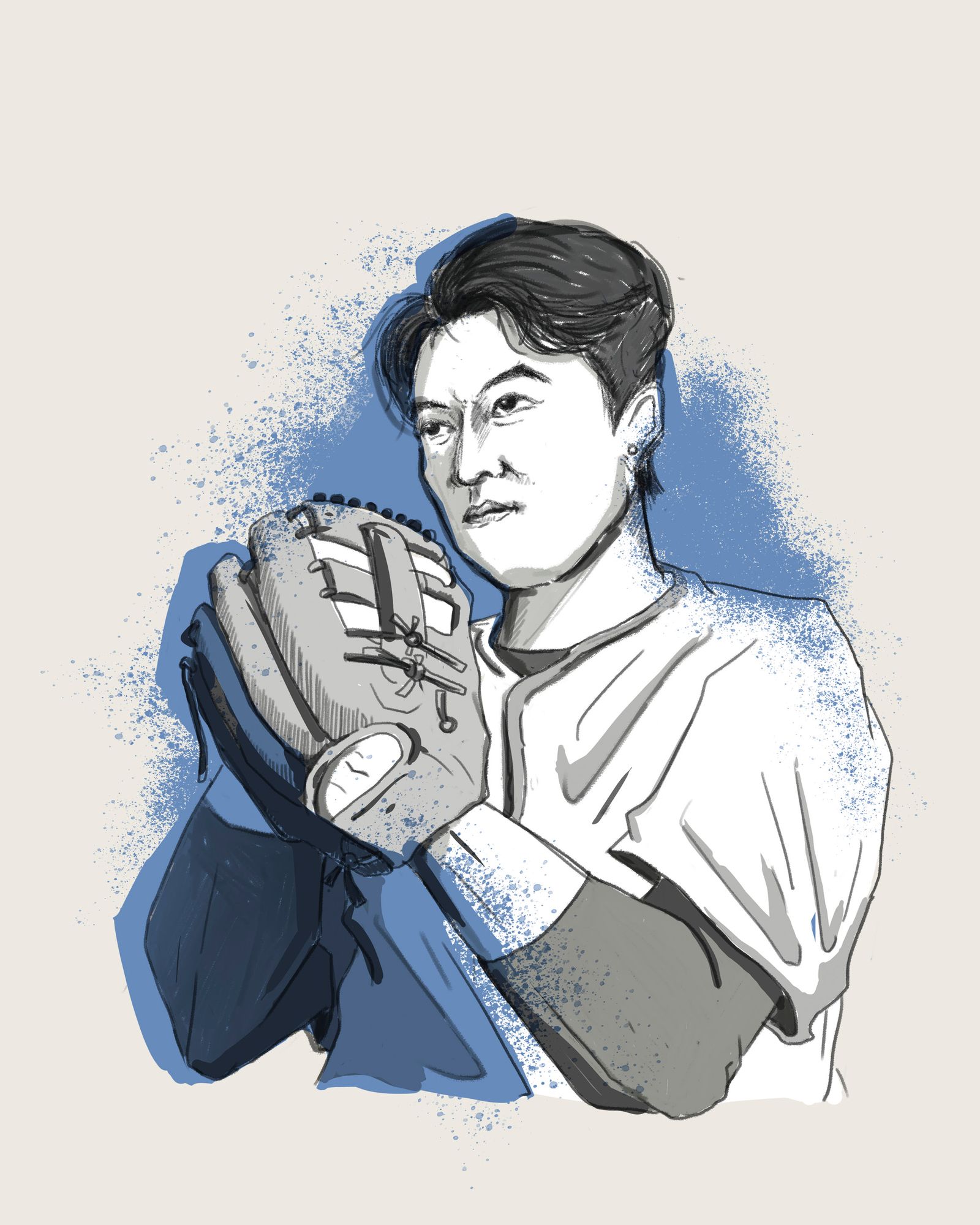 歷經高峰、走過低潮,以生涯勝率0.6667名列MLB史上Top 13的王建民如今回台執教,致力於培育棒球新血後進。(插畫/Jackie Chen)