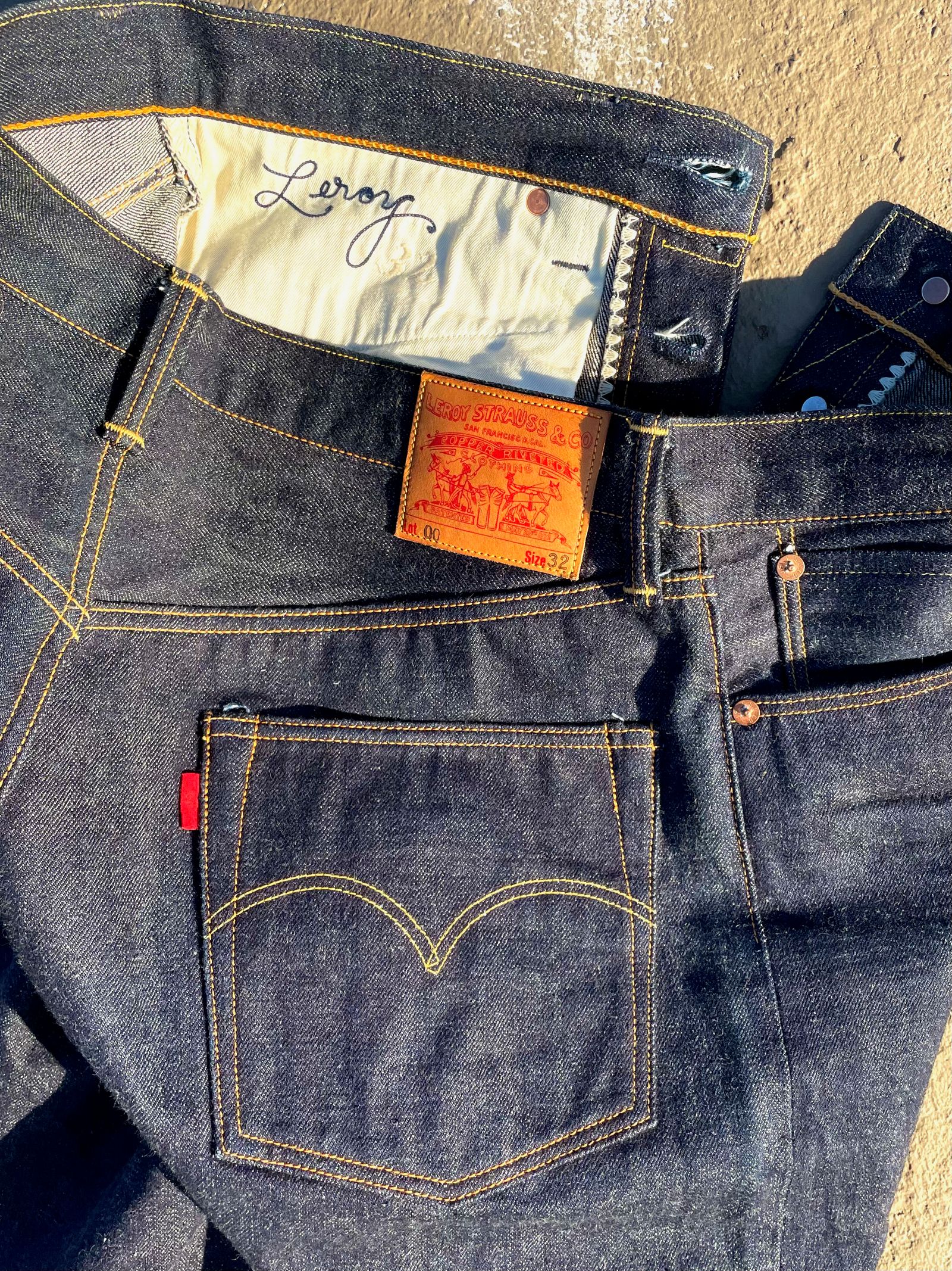 Image may contain Clothing Pants and Jeans