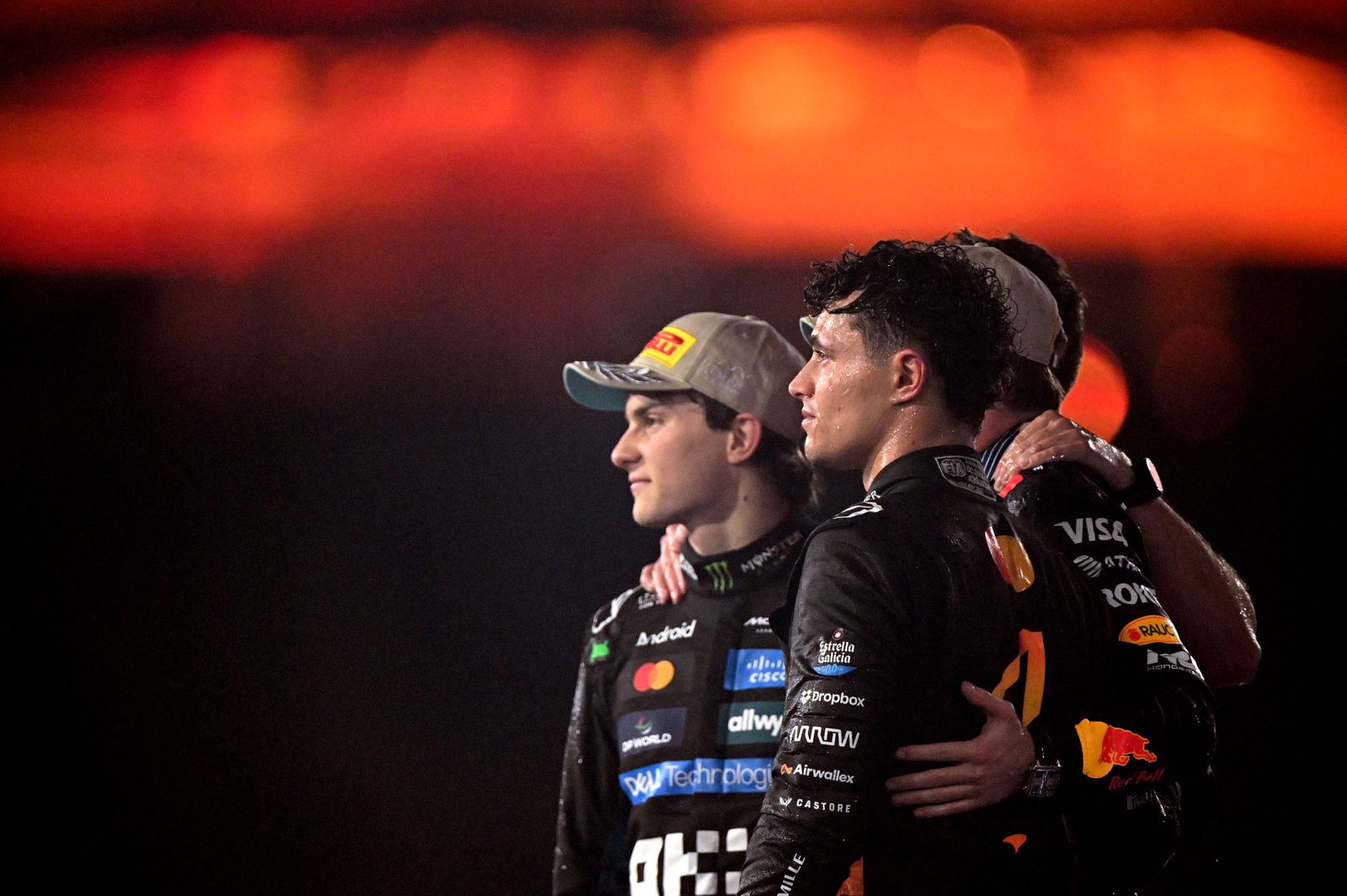 ABU DHABI UNITED ARAB EMIRATES DECEMBER 07 Race winner Max Verstappen of the Netherlands and Oracle Red Bull Racing...