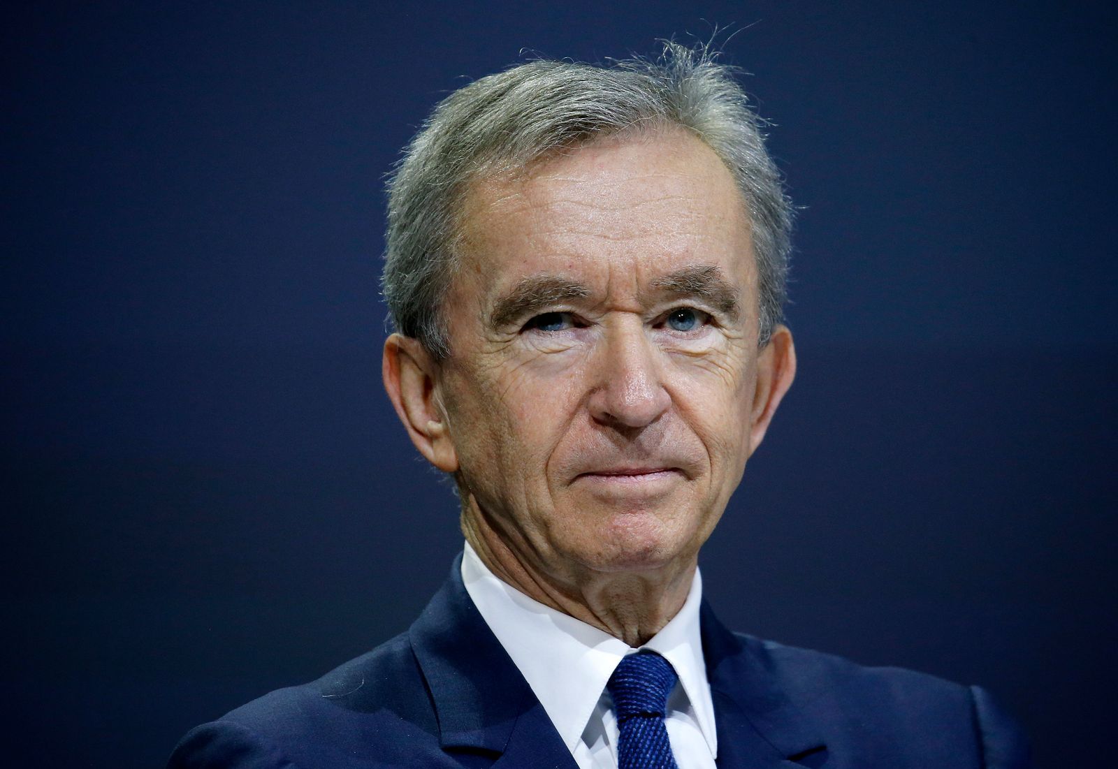 PARIS FRANCE MAY 25 LVMH luxury group CEO Bernard Arnault attends the Viva Technology show at Parc des Expositions...