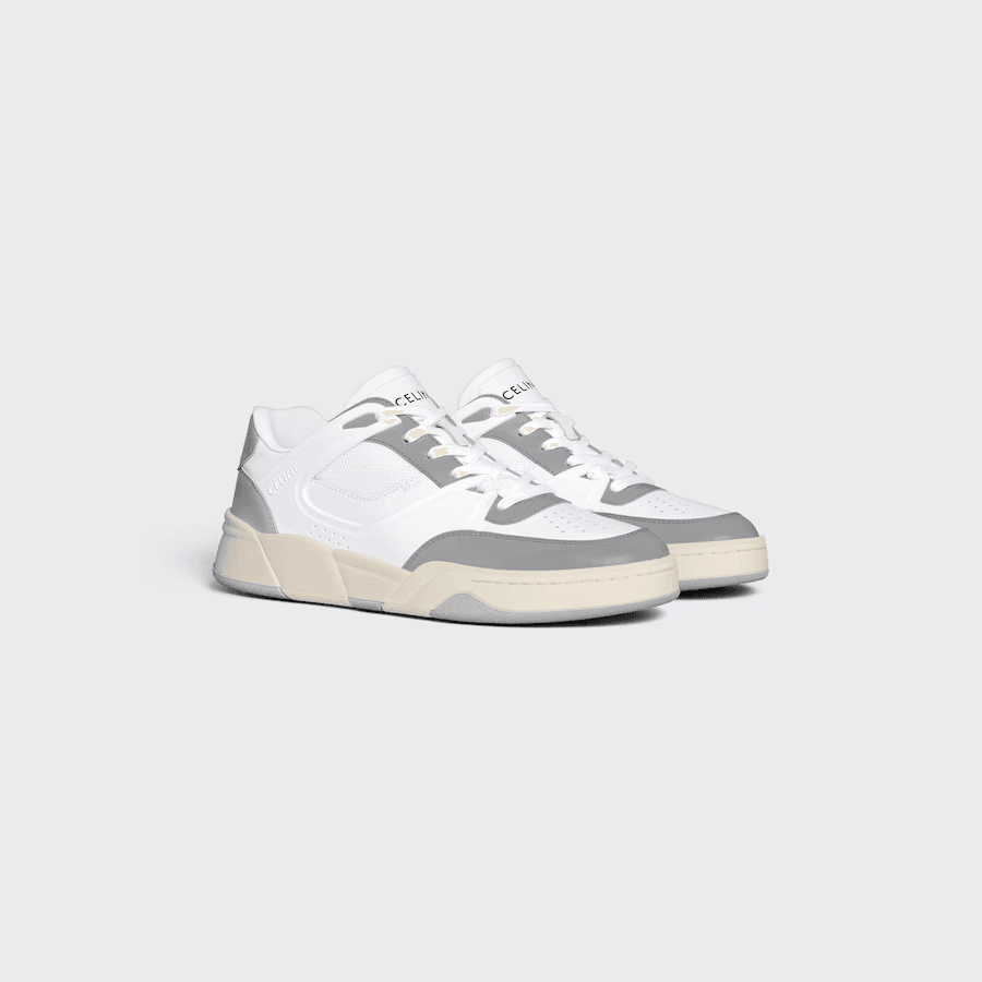 Tenis Celine en blanco con gris