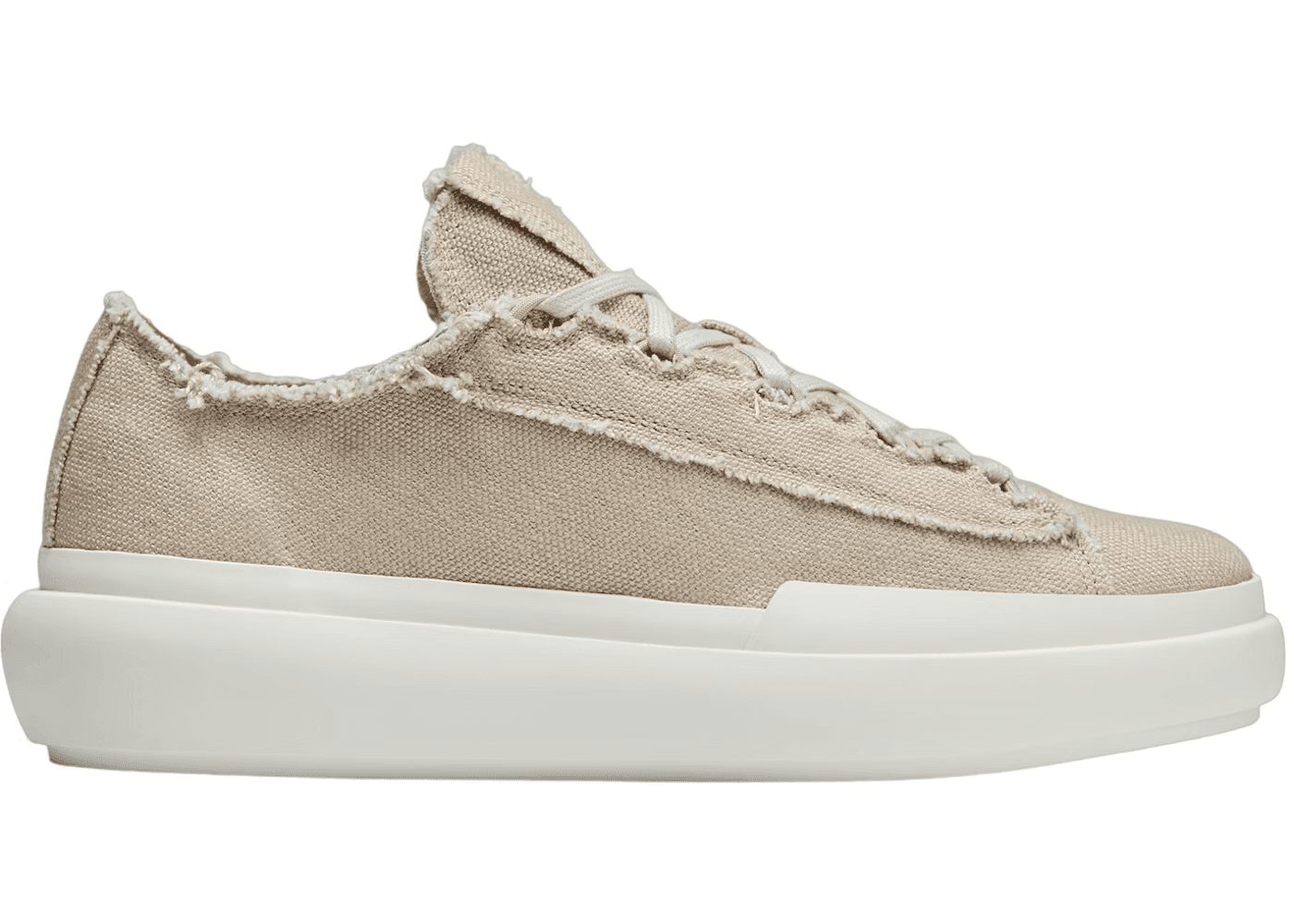 Tenis adidas Y3 Nizza Low OFFWHITE en Dust Sand con suela blanca