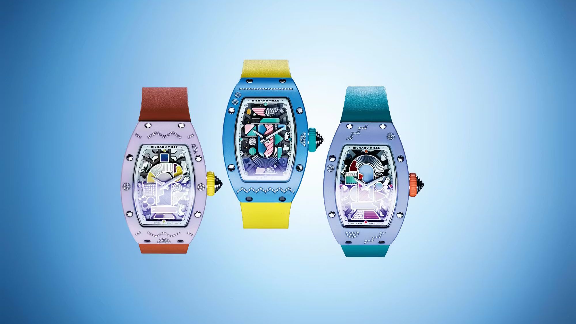 Richard Mille 彩色陶瓷系列最終章!RM 0701大玩幾何撞色,濃縮 80 年代曼非斯風格