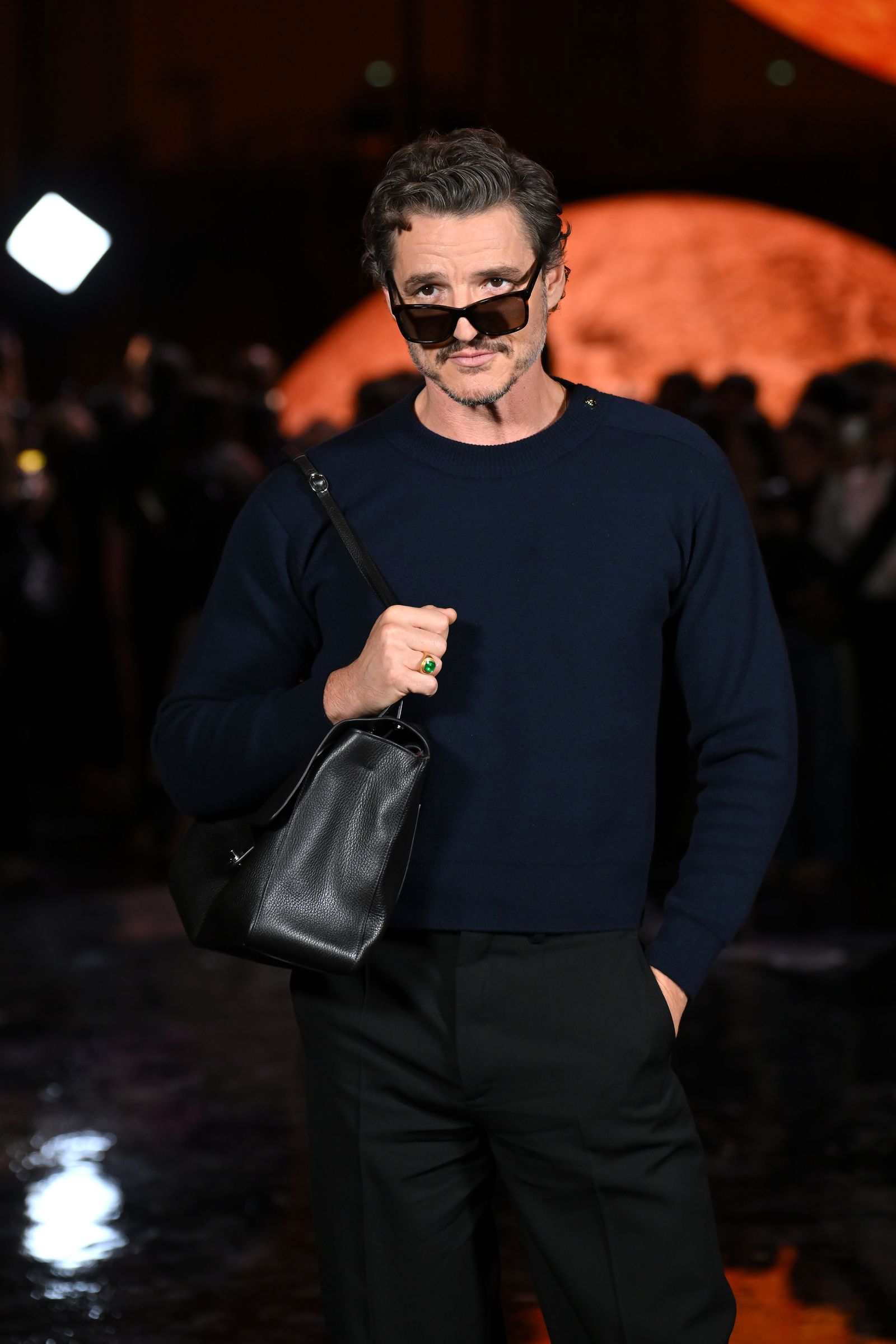 PARIS FRANCE OCTOBER 06 Pedro Pascal attends the Chanel Womenswear SpringSummer 2026 show as part of Paris Fashion...