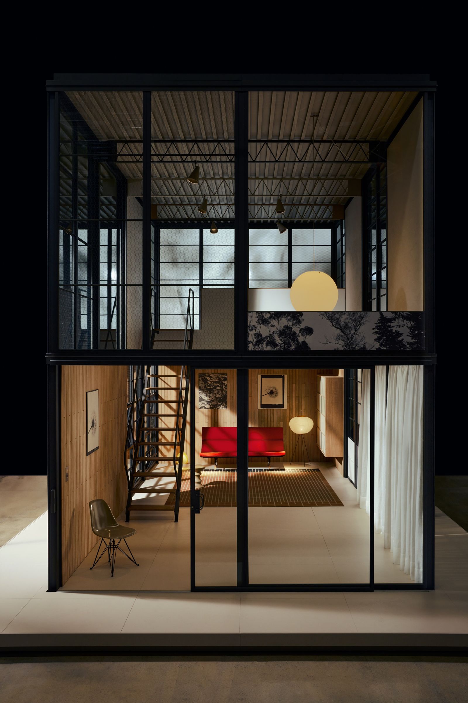 Prototipo del Eames Pavilion realizado por Kettal en la Trienal de Miln e impulsado por la Eames Office.