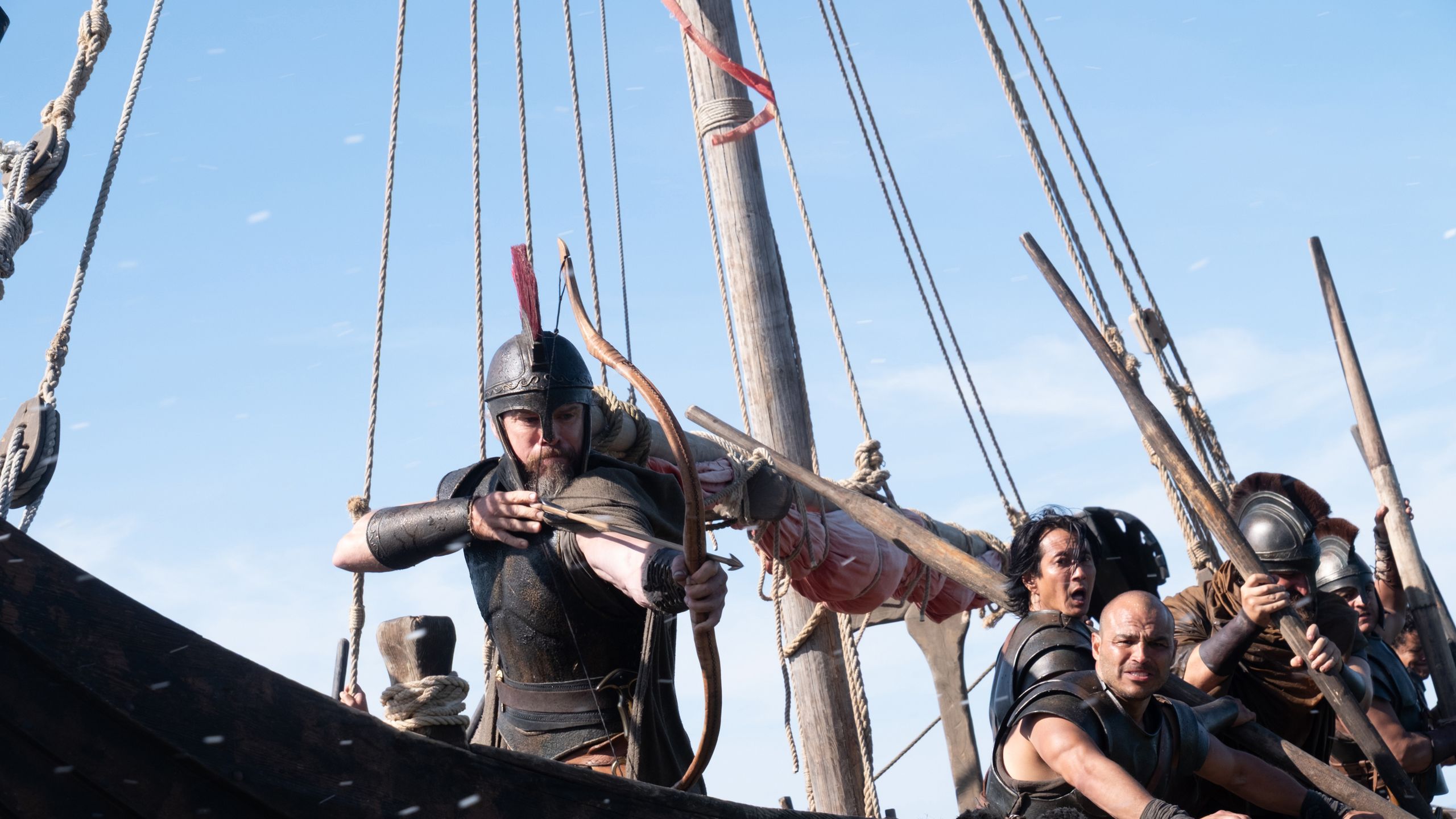 Matt Damon is Odysseus in THE ODYSSEY written produced and directed by Christopher Nolan.