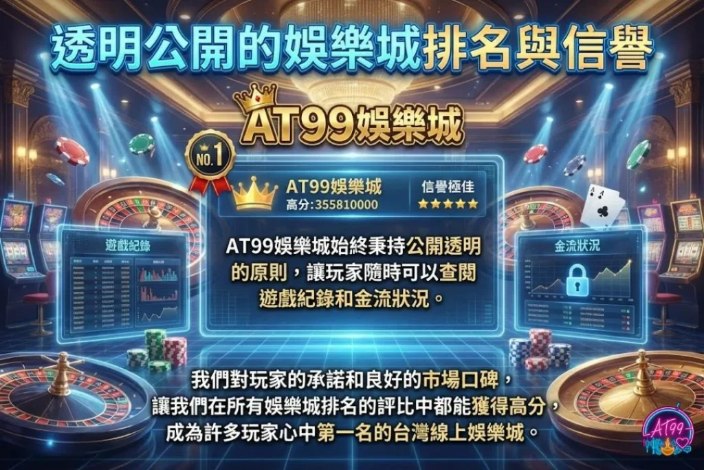 【台灣線上娛樂城推薦】AT99穩坐娛樂城排名,遊戲玩法最多元! 7 線上娛樂城推薦
